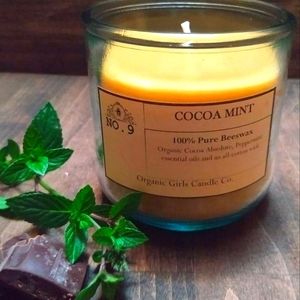 Beeswax Candle Cocoa Mint sent 10oz